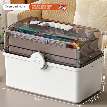 Household Large Capacity Multi-layer Medical Storage Box