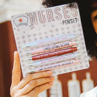 Nurse Theme Copywriting Ballpoint Pen Funny Nurse Retractable Ballpoint