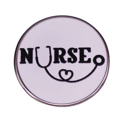 Nurse And Stethoscope Brooch Funny Doctor Nurse