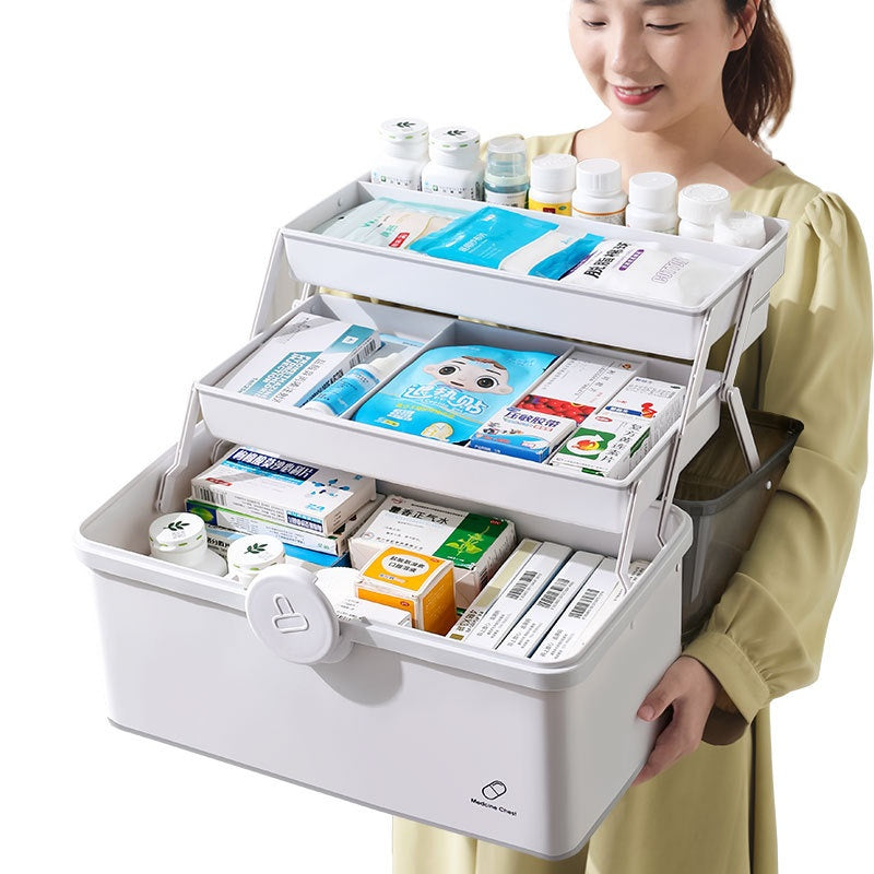 Household Large Capacity Multi-layer Medical Storage Box