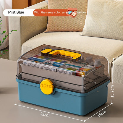 Household Large Capacity Multi-layer Medical Storage Box