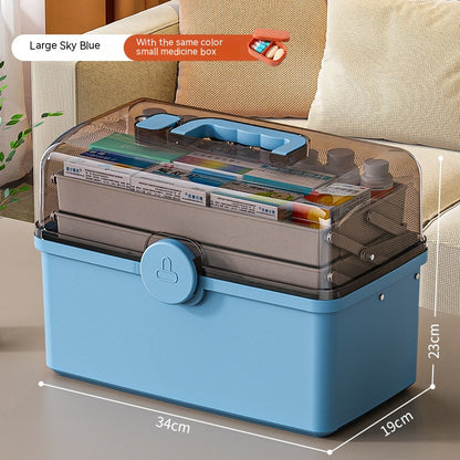 Household Large Capacity Multi-layer Medical Storage Box