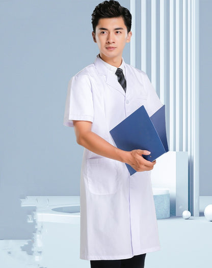 Summer Thin Short Sleeve Nurse Wear White Work Wear