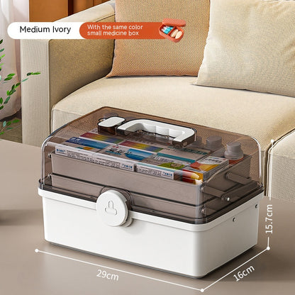 Household Large Capacity Multi-layer Medical Storage Box