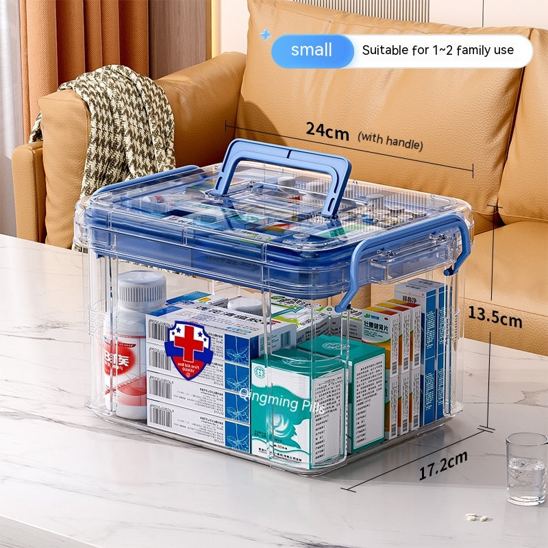 Household Large Capacity Multi-layer Medical Storage Box