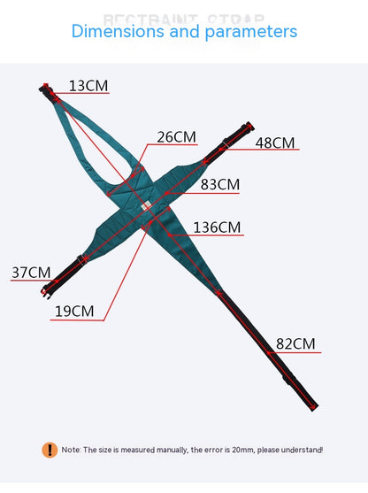 Elderly Medical Wheelchair Widened Safety Belt