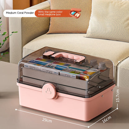 Household Large Capacity Multi-layer Medical Storage Box